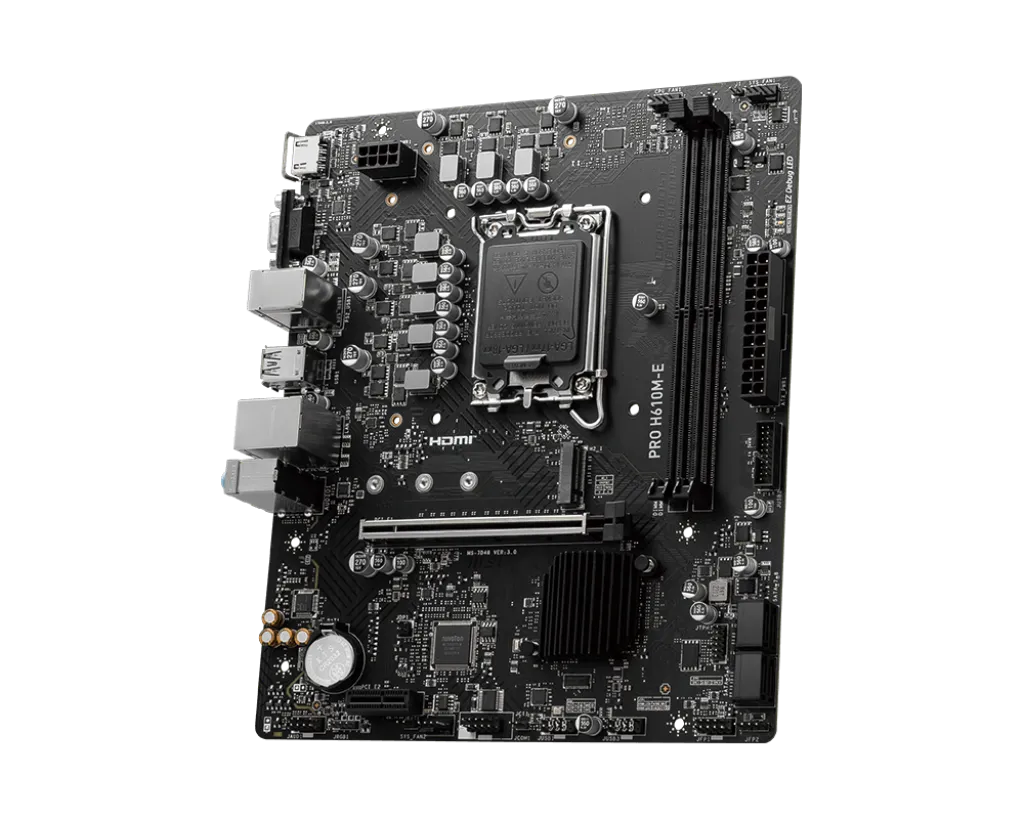 MSI Motherboard PRO H610M-E DDR5 For INTEL 12th | 13th | 14th GEN view 3